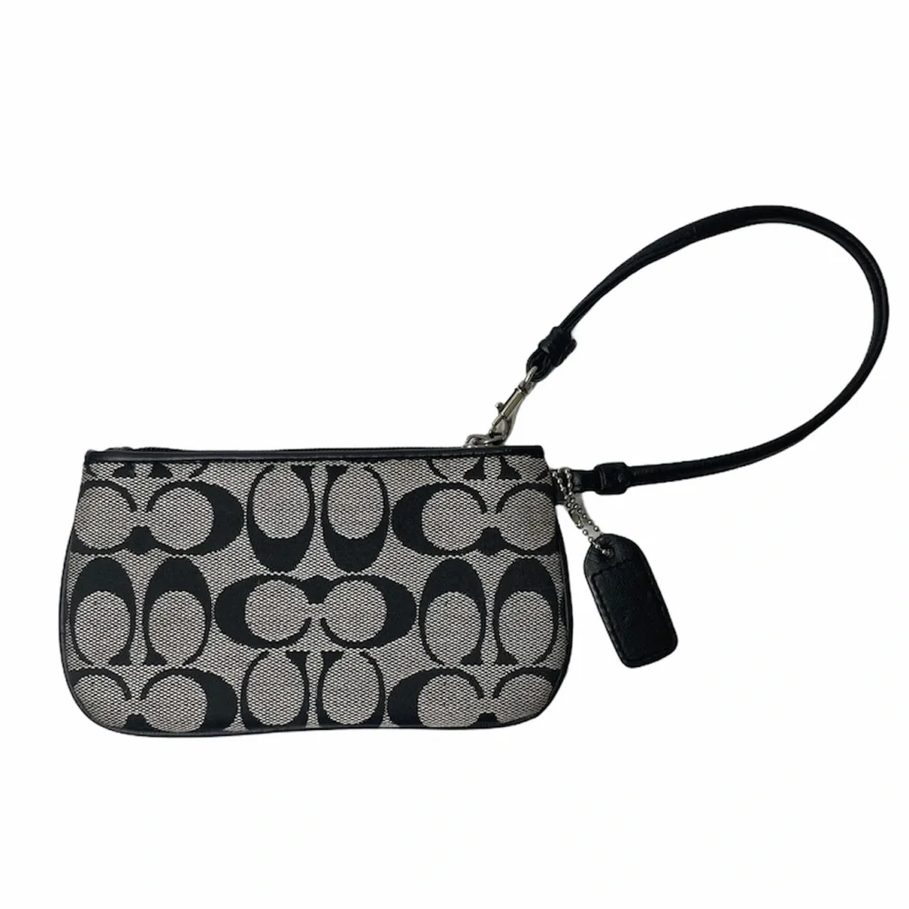 Coach black wristlet